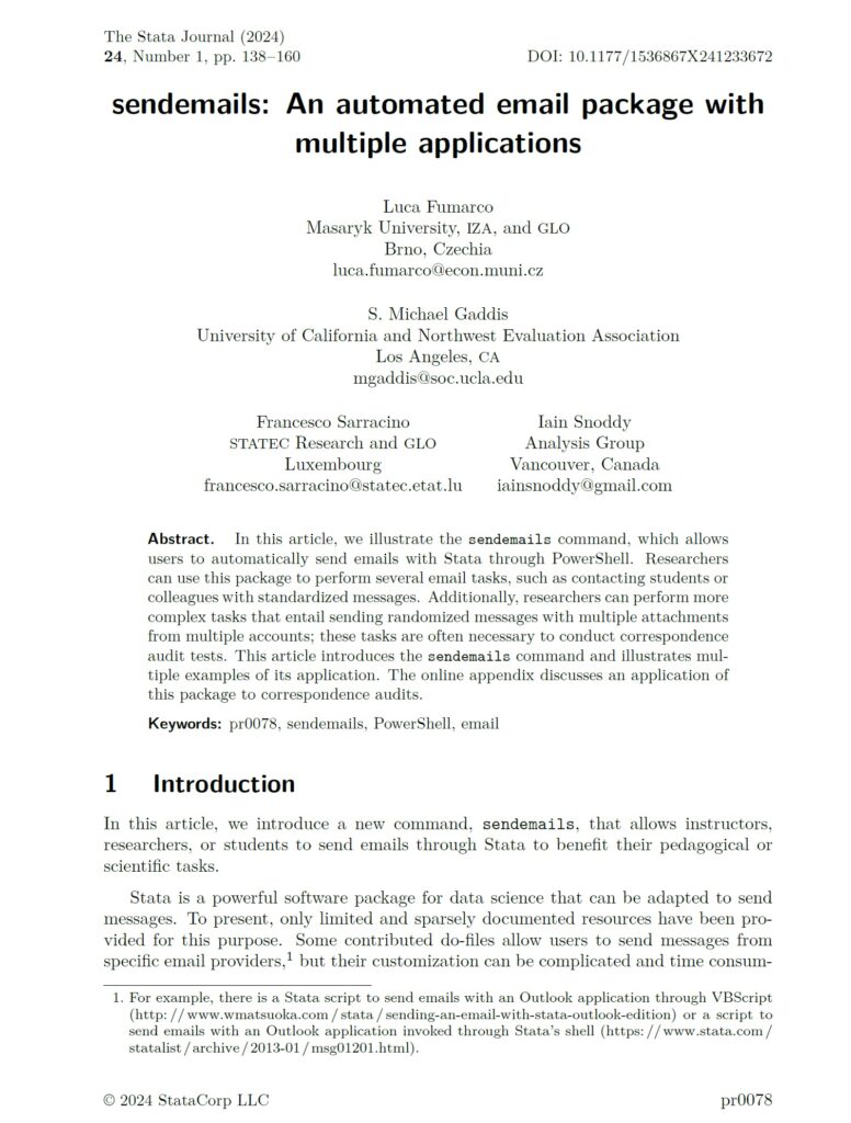 sendemails: An Automated Email Package with Multiple Applications – S ...